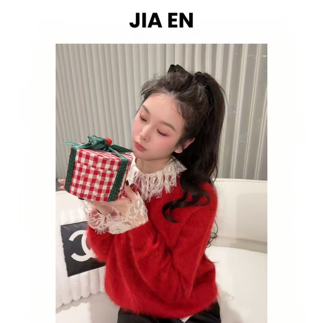 【绒感满分】加厚羊绒拉毛圆领毛衫 1173