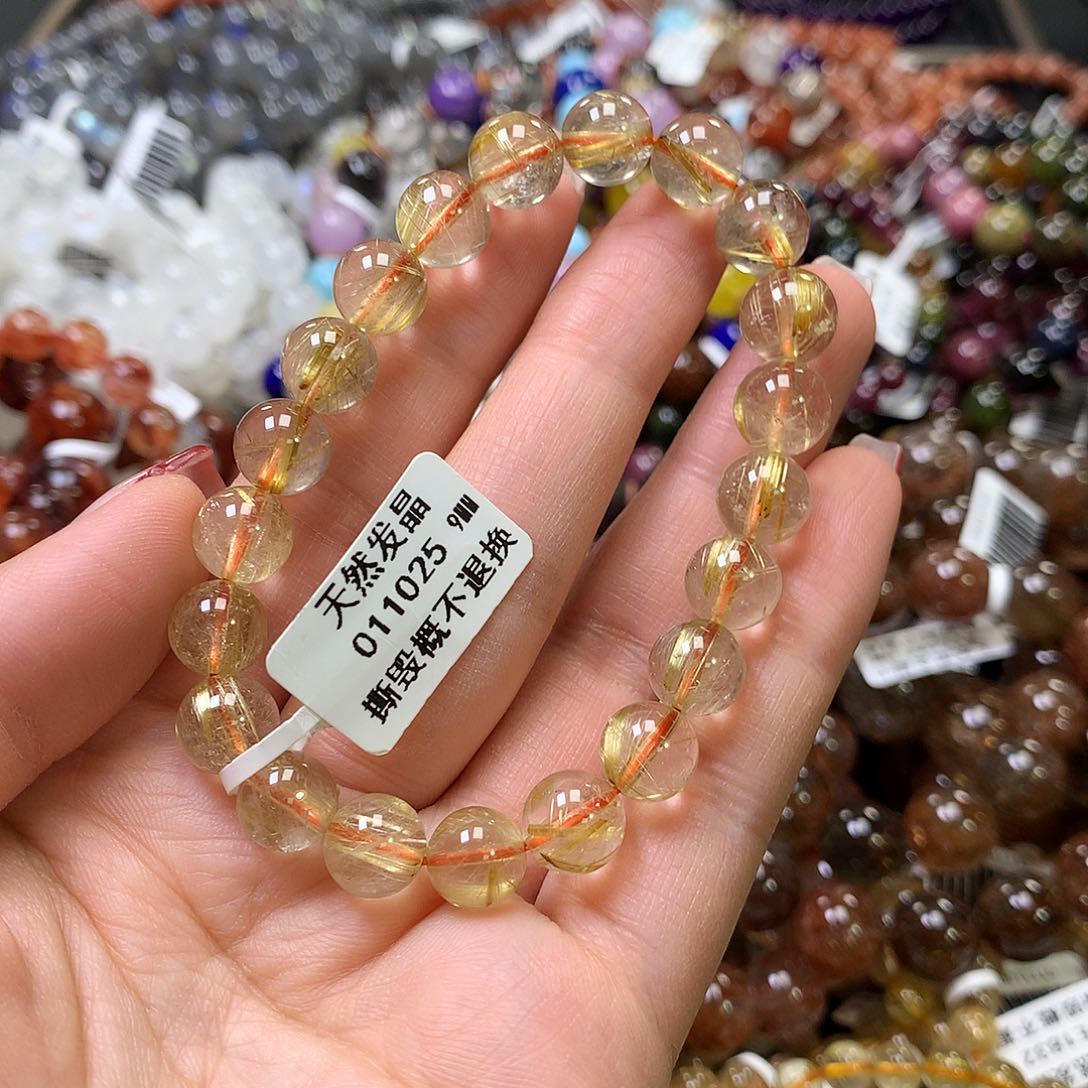 水晶手链未镶嵌，