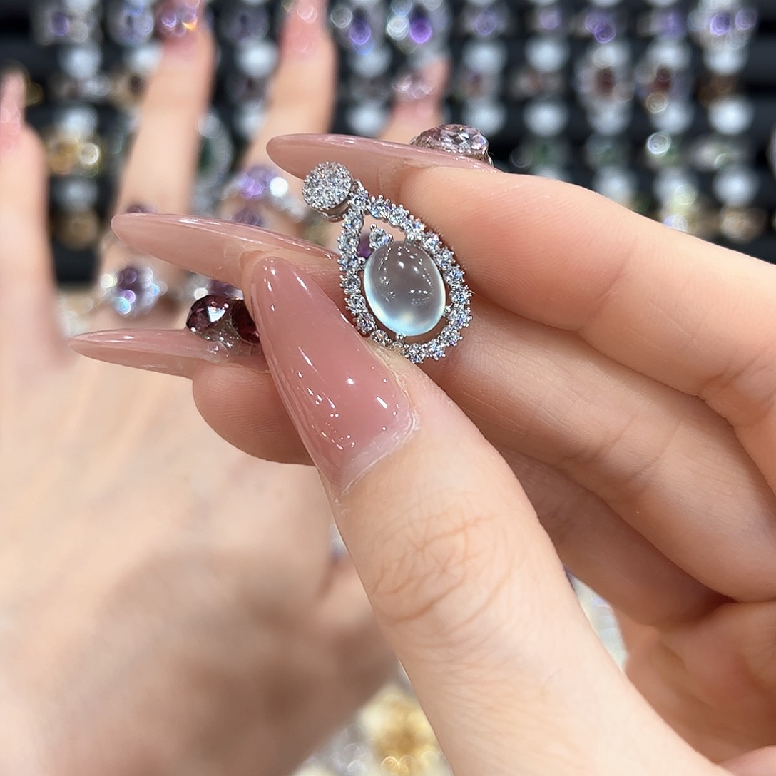 俺***草水晶戒指银S925镶嵌