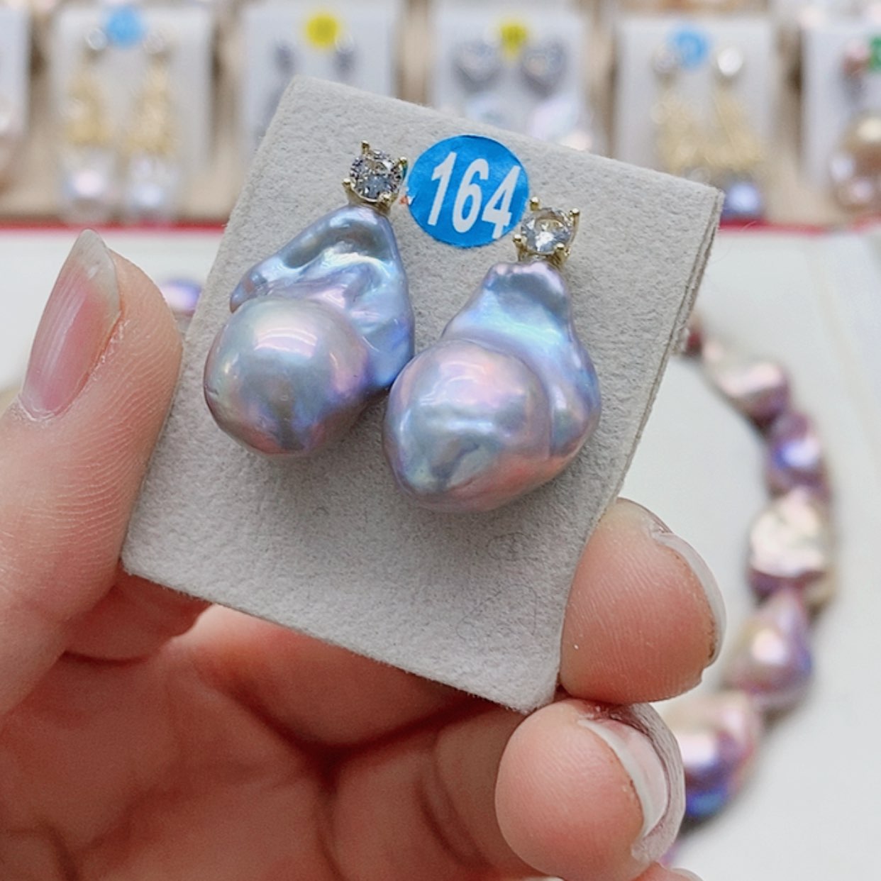 【闪购商品】淡水珍珠耳饰银S925镶嵌