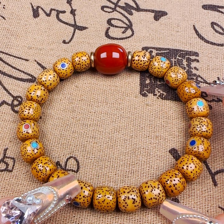 星月菩提吊坠手串