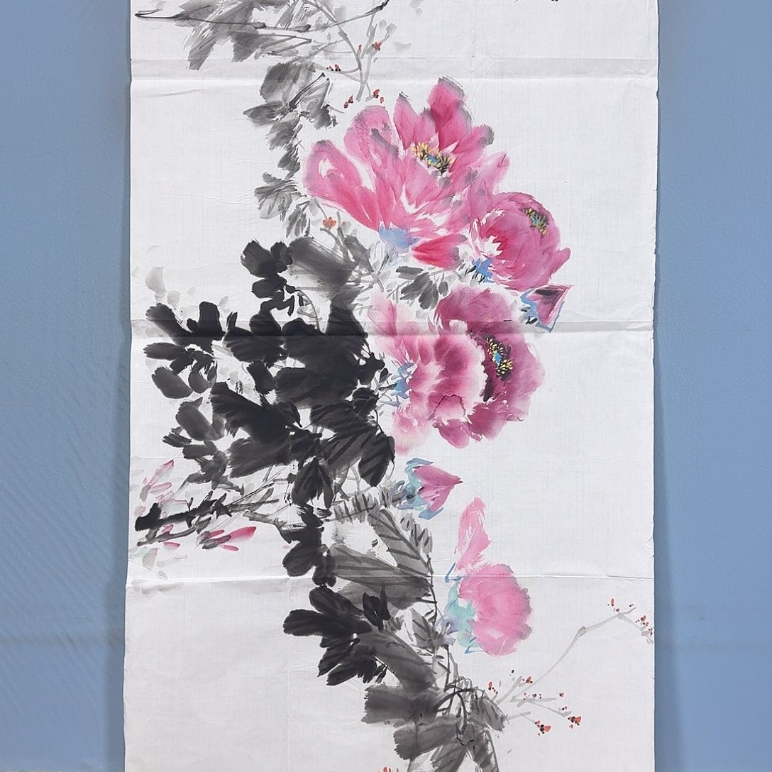 国画844 牡丹一如您的脸颊美丽如