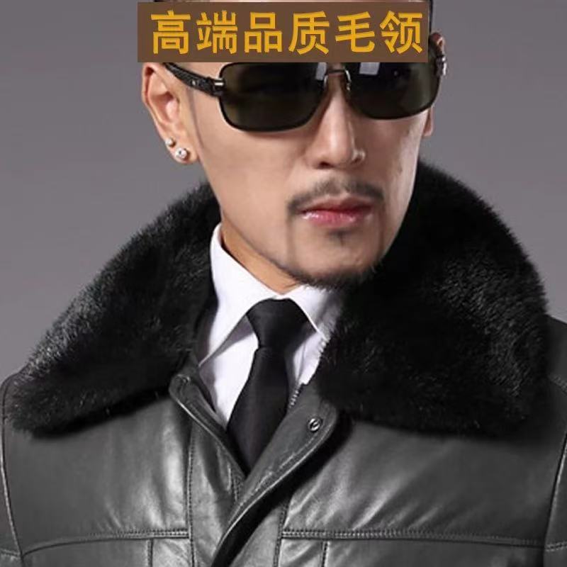 水貂毛领子大方领真毛领整貂皮毛领子男通用翻领单卖
