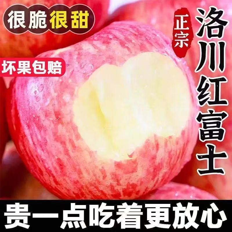 正宗陕西洛川红富士苹果新鲜当季现摘脆甜多汁冰糖心包邮产地直发