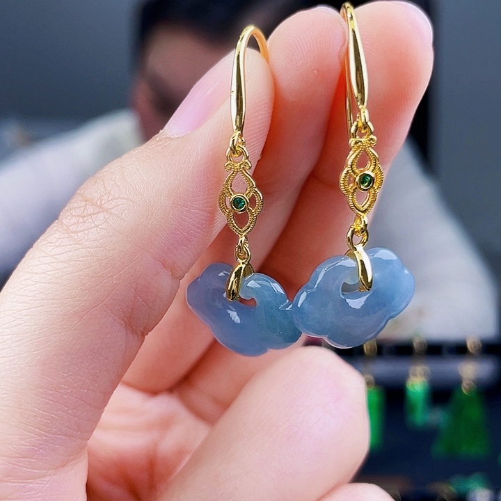 翡翠耳饰未镶嵌饰品