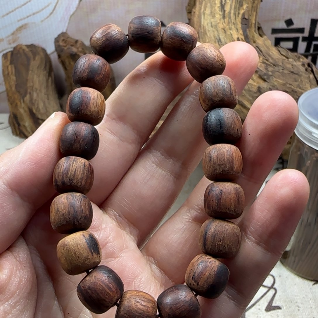 降真香手串/手链1011老型珠糖结黄油花珠