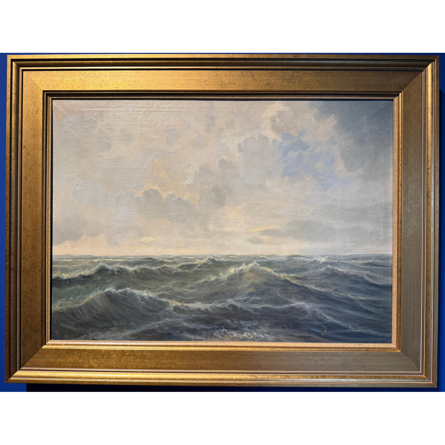 马丁内尔  《海》  布面油画  外框：63×83 cm  画芯：48×68 cm