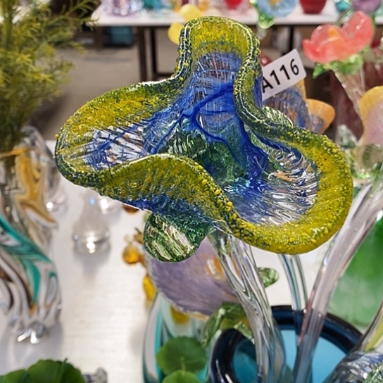 琉璃琉璃花一支高度50厘米口径9厘米