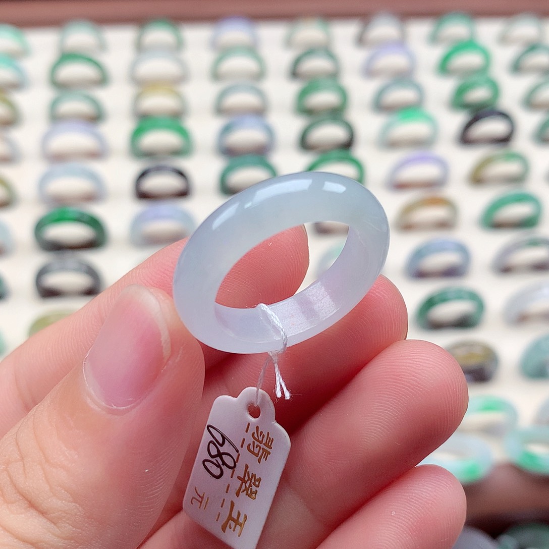 翡翠戒指未镶嵌21-22号 