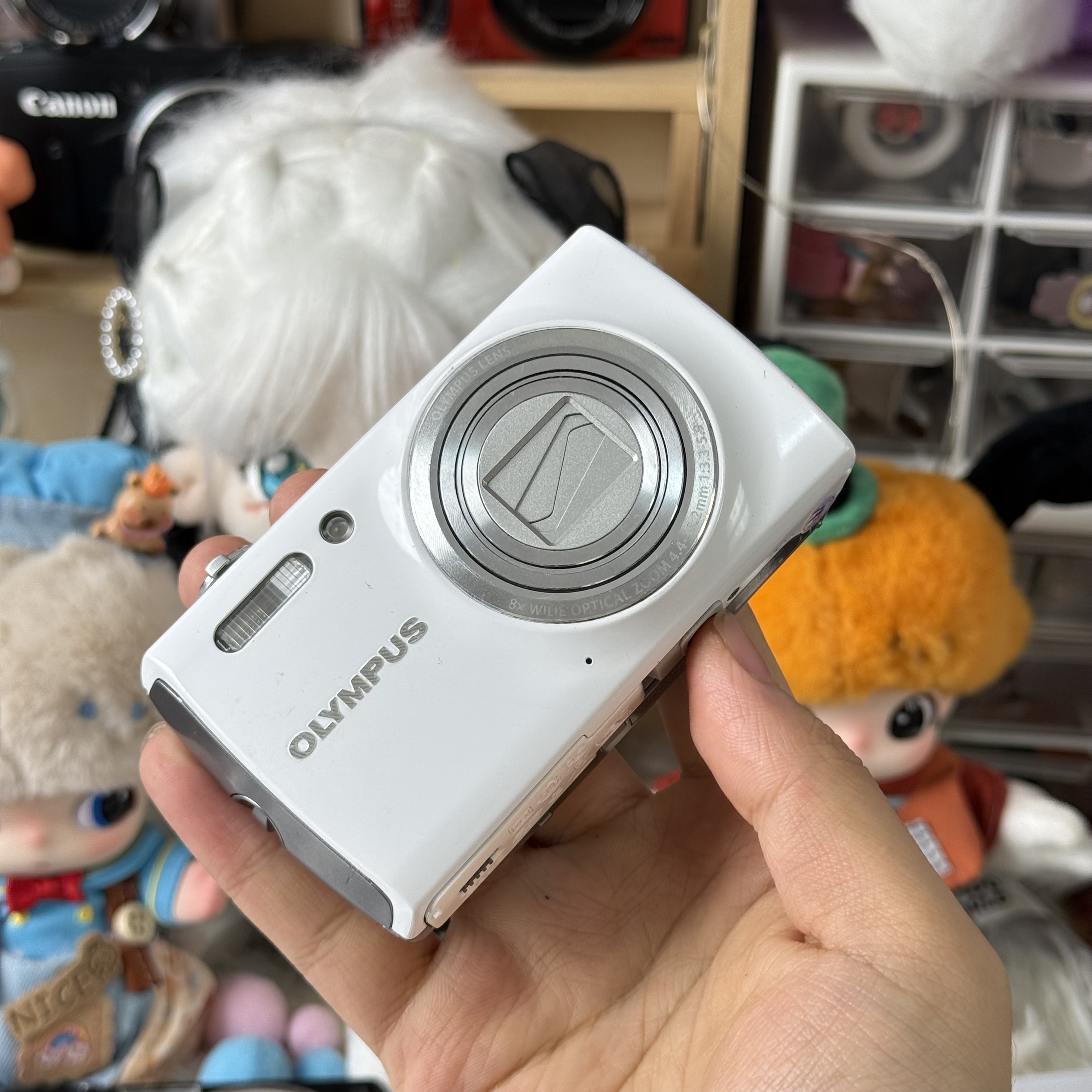 9新 Olympus/奥林巴斯 奥林巴斯vh510奶白色小长焦冷白皮带配件