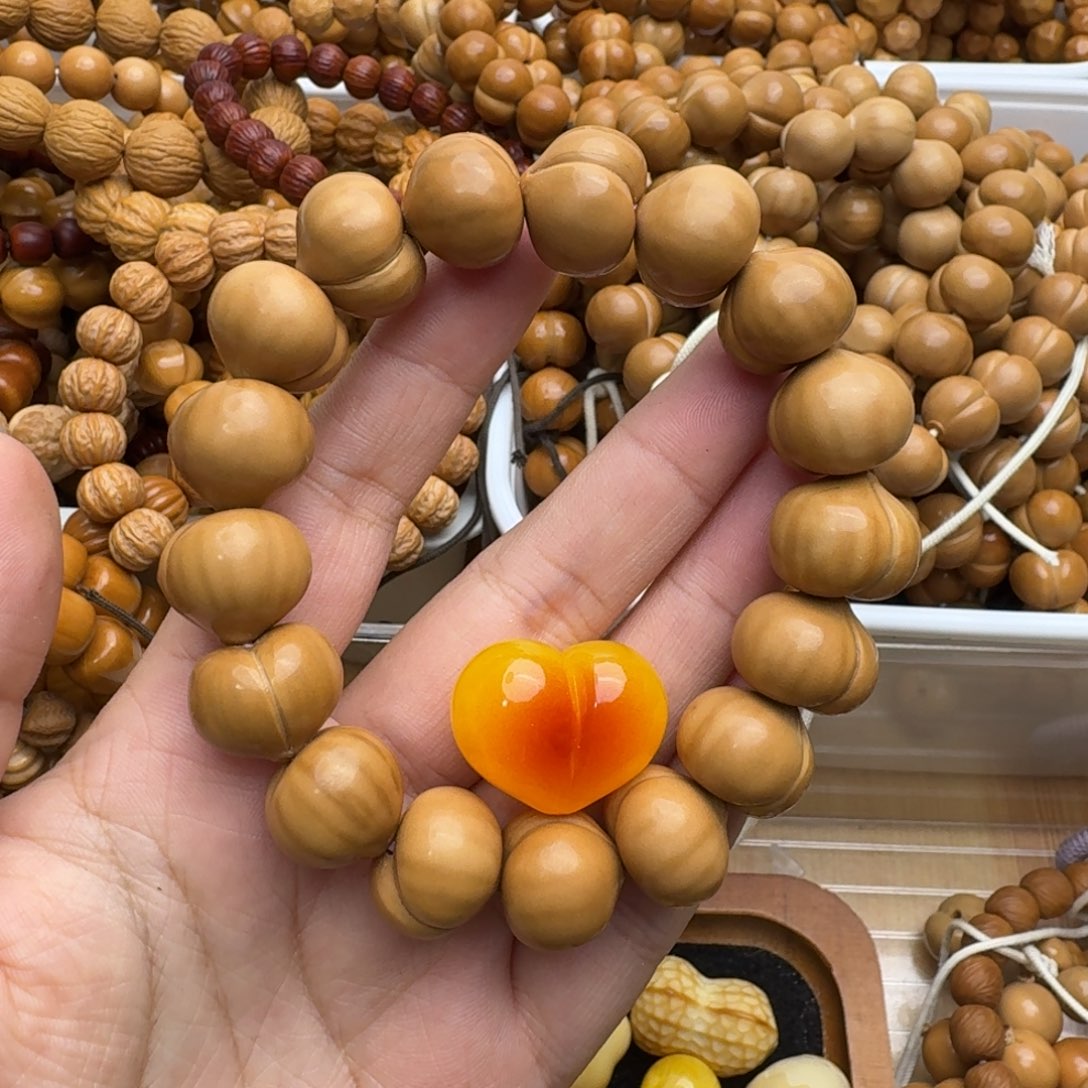 猴头核桃手串屁桃