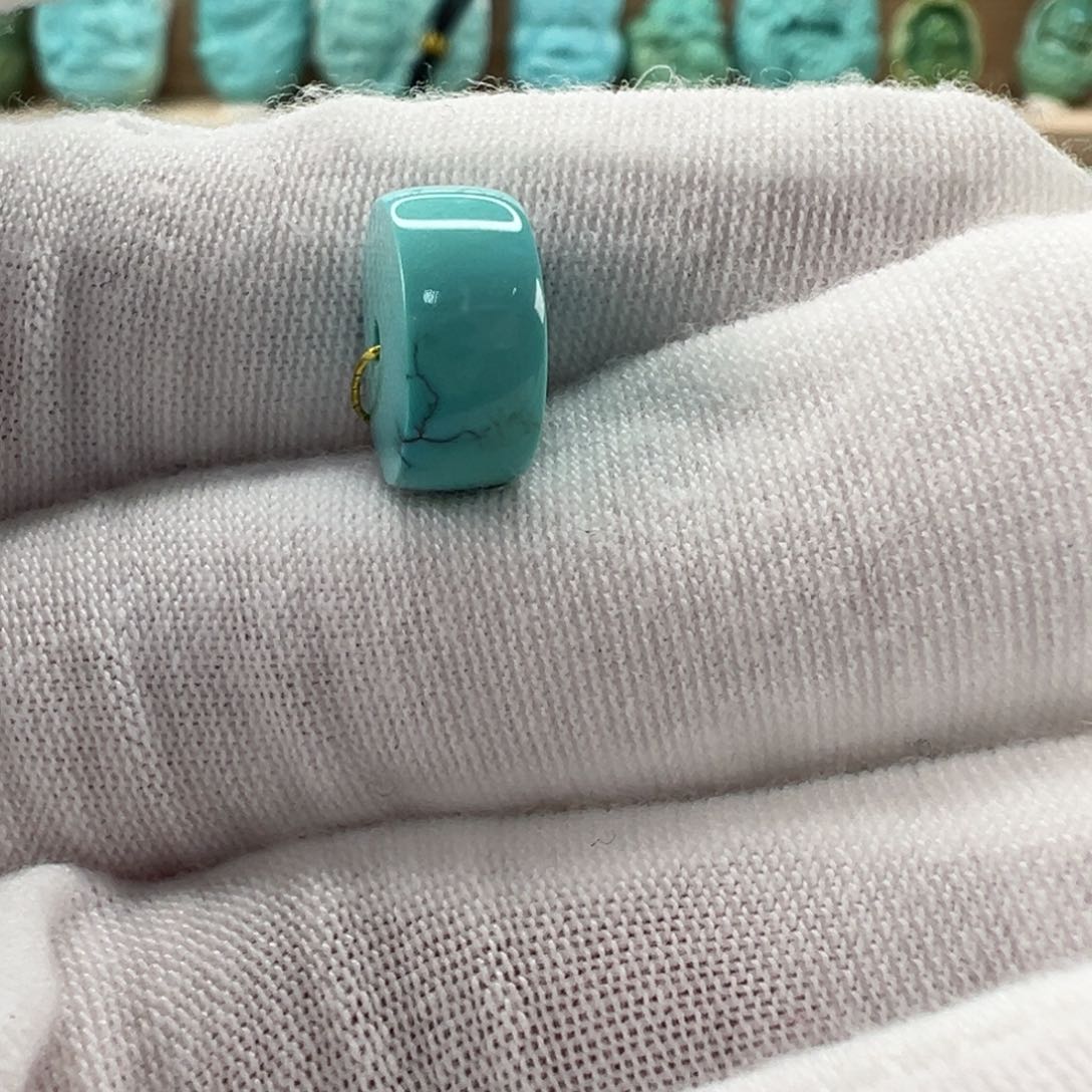 未镶嵌绿松石直切珠11.9x5.7mm