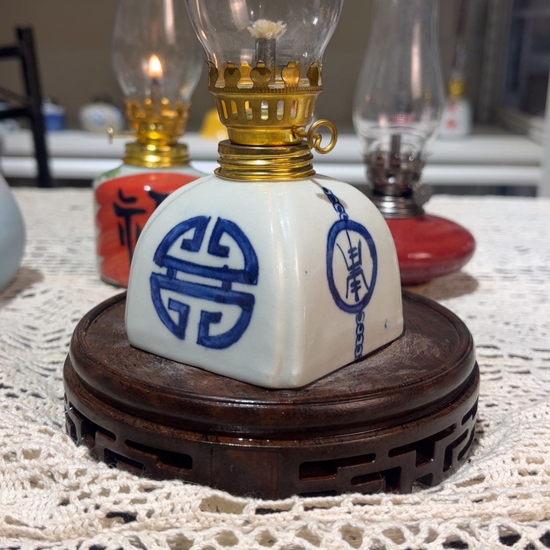 摆件景德镇陶瓷香薰灯