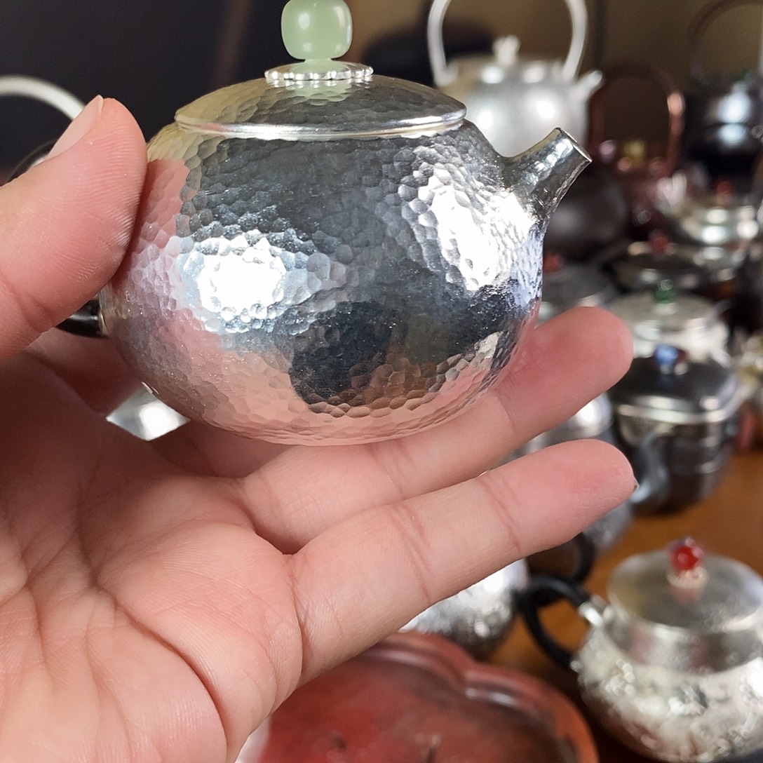 抖***坑手工制作紫铜壶工艺