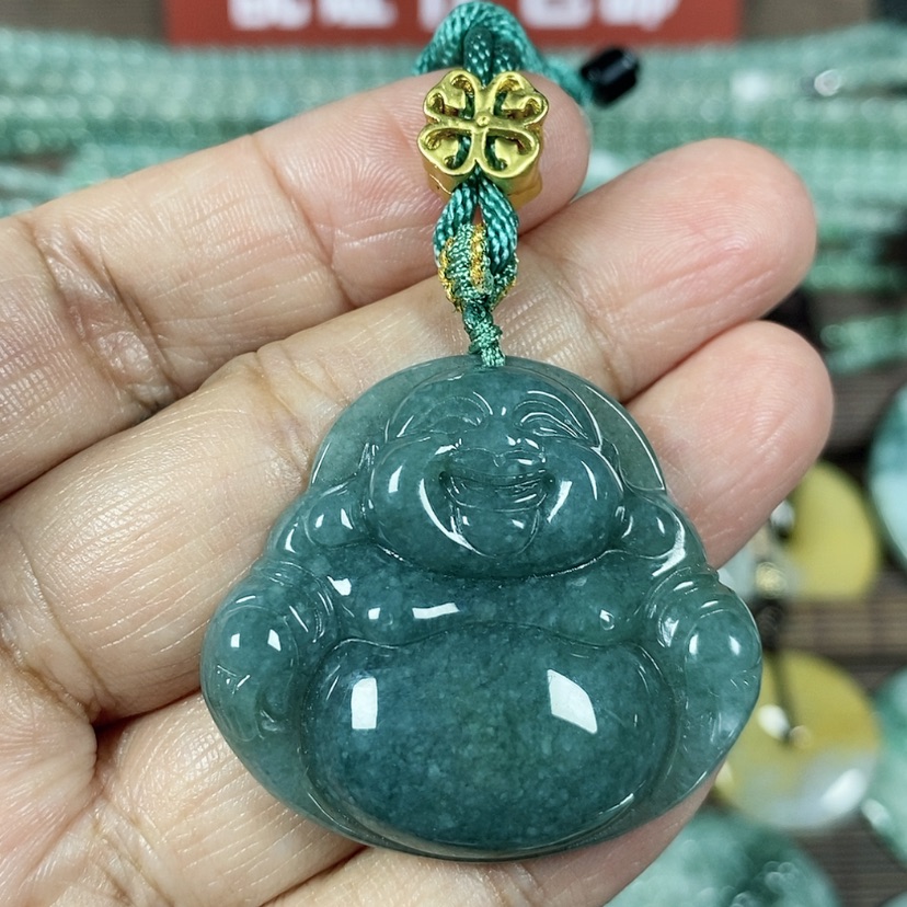 【闪购商品】翡翠颈饰未镶嵌玉吊坠翡翠玉大肚笑佛