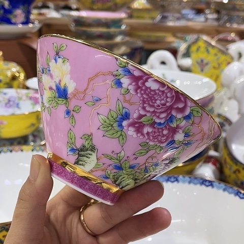 珐琅景德镇陶瓷斗笠