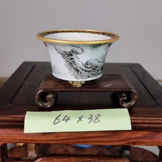 陶大德堂手工手绘釉盆