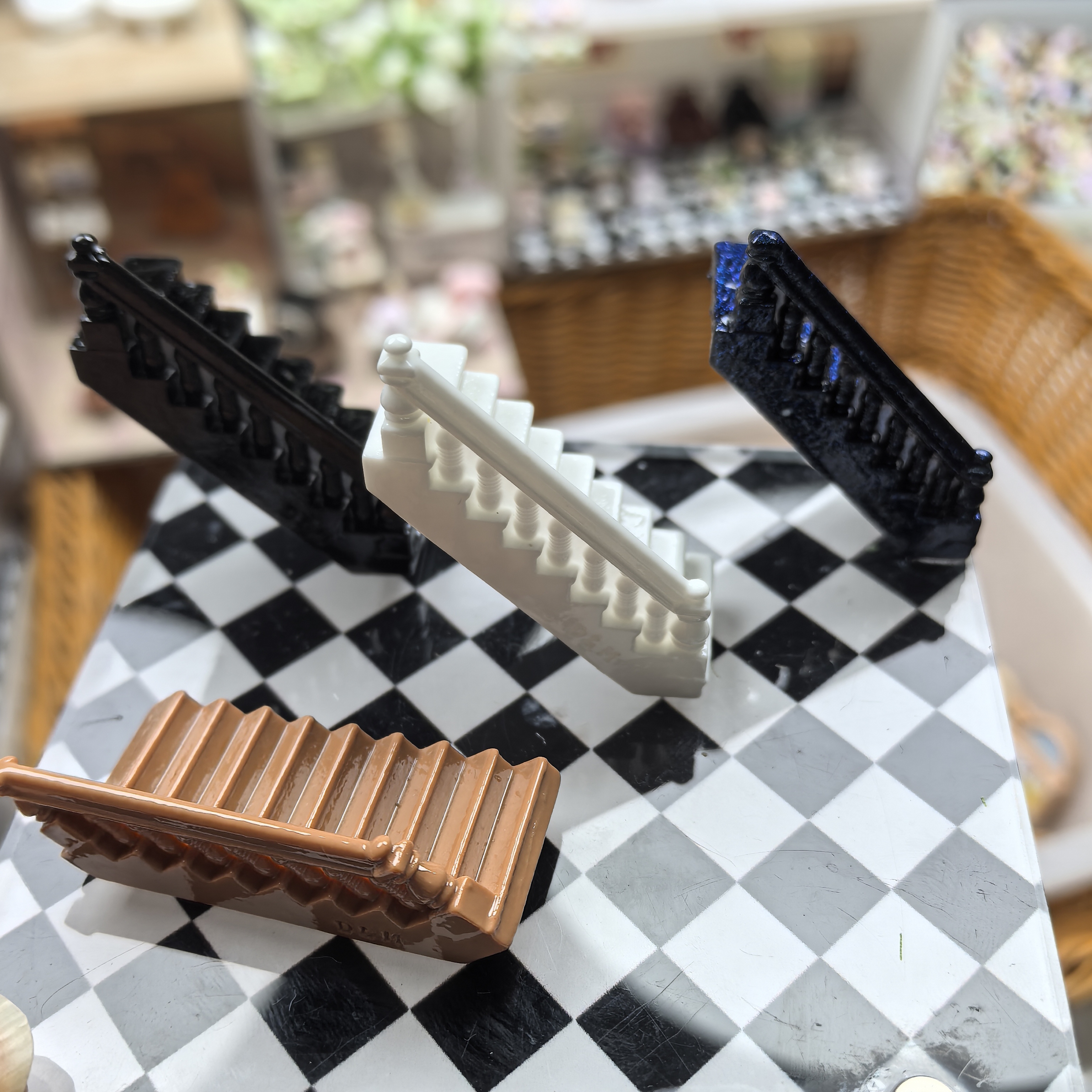 DLM定制立体楼梯卡通树脂diy手工制作发夹手机壳饰品配饰件配件