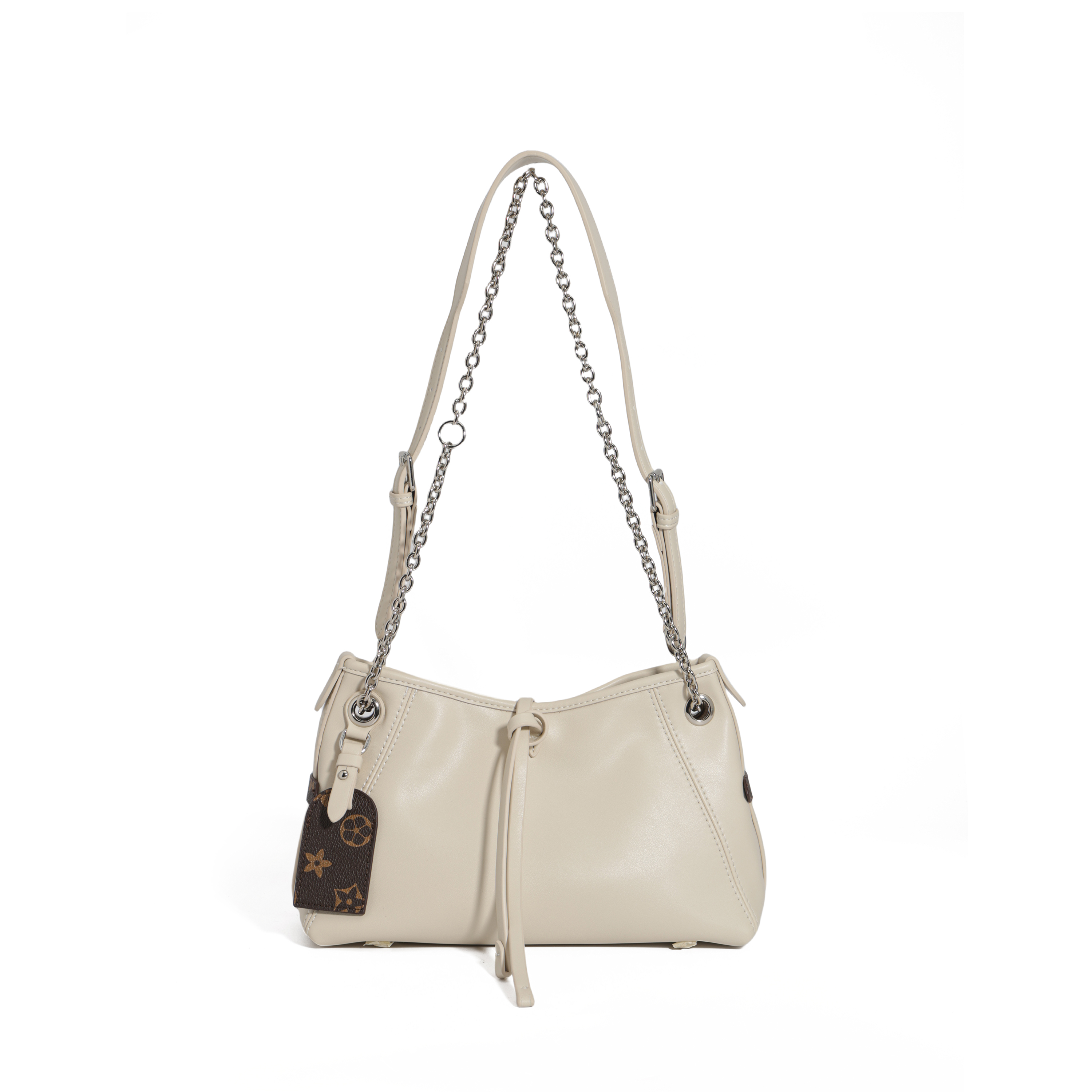 【高端定制】轻奢武士包清新高级单肩斜跨韩版链条女包包HH-1372白