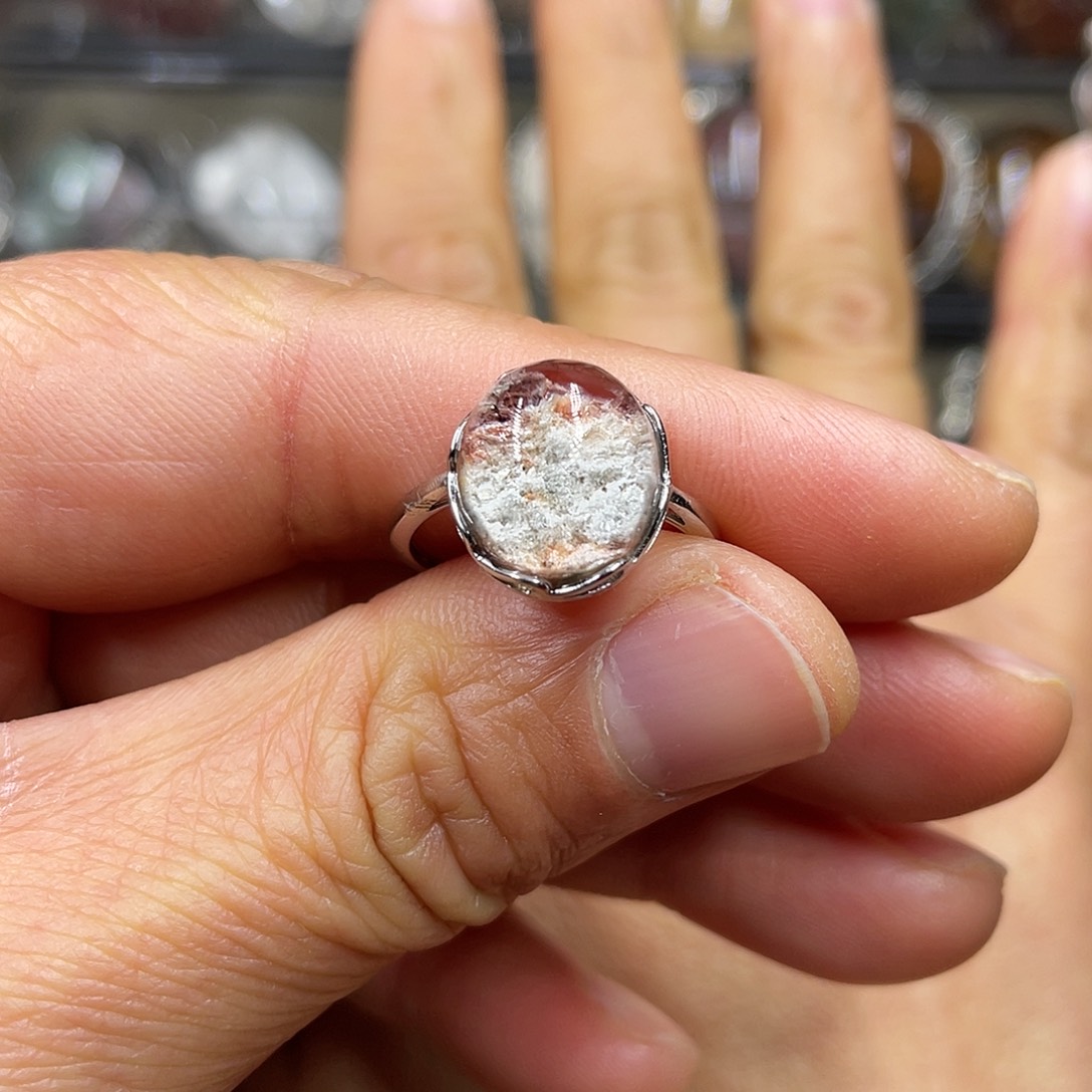 【闪购商品】水晶珠宝半成品银S925镶嵌❤️****戒指