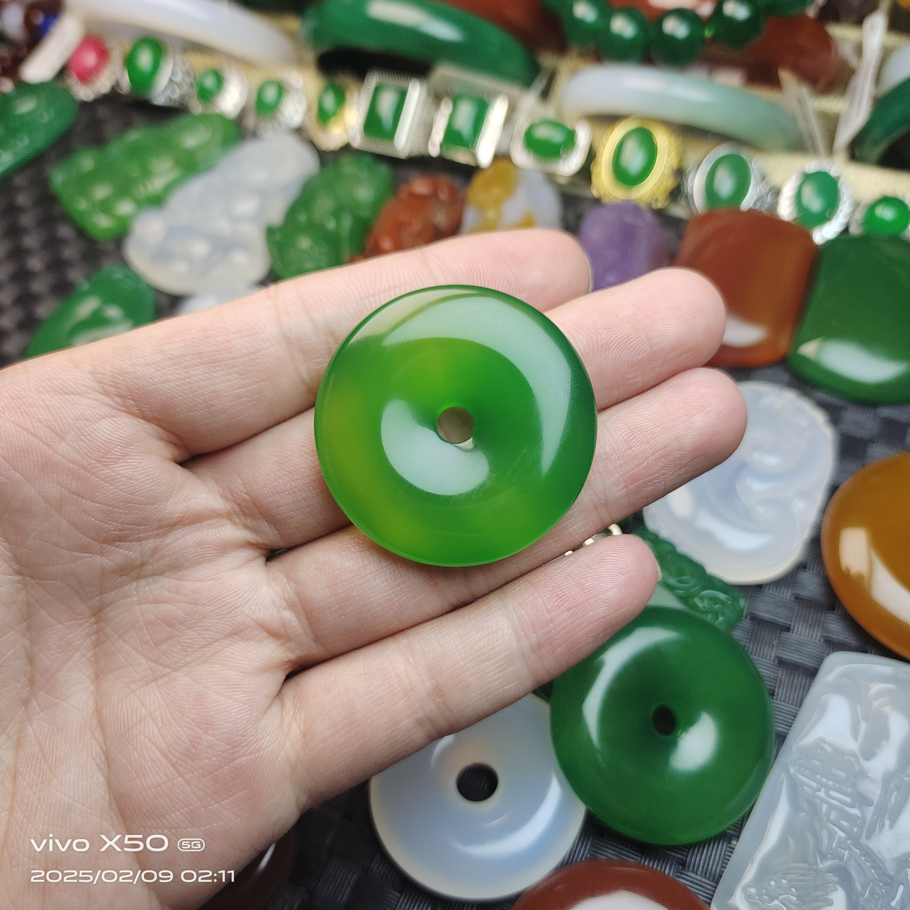 天然玛瑙玉髓平安扣