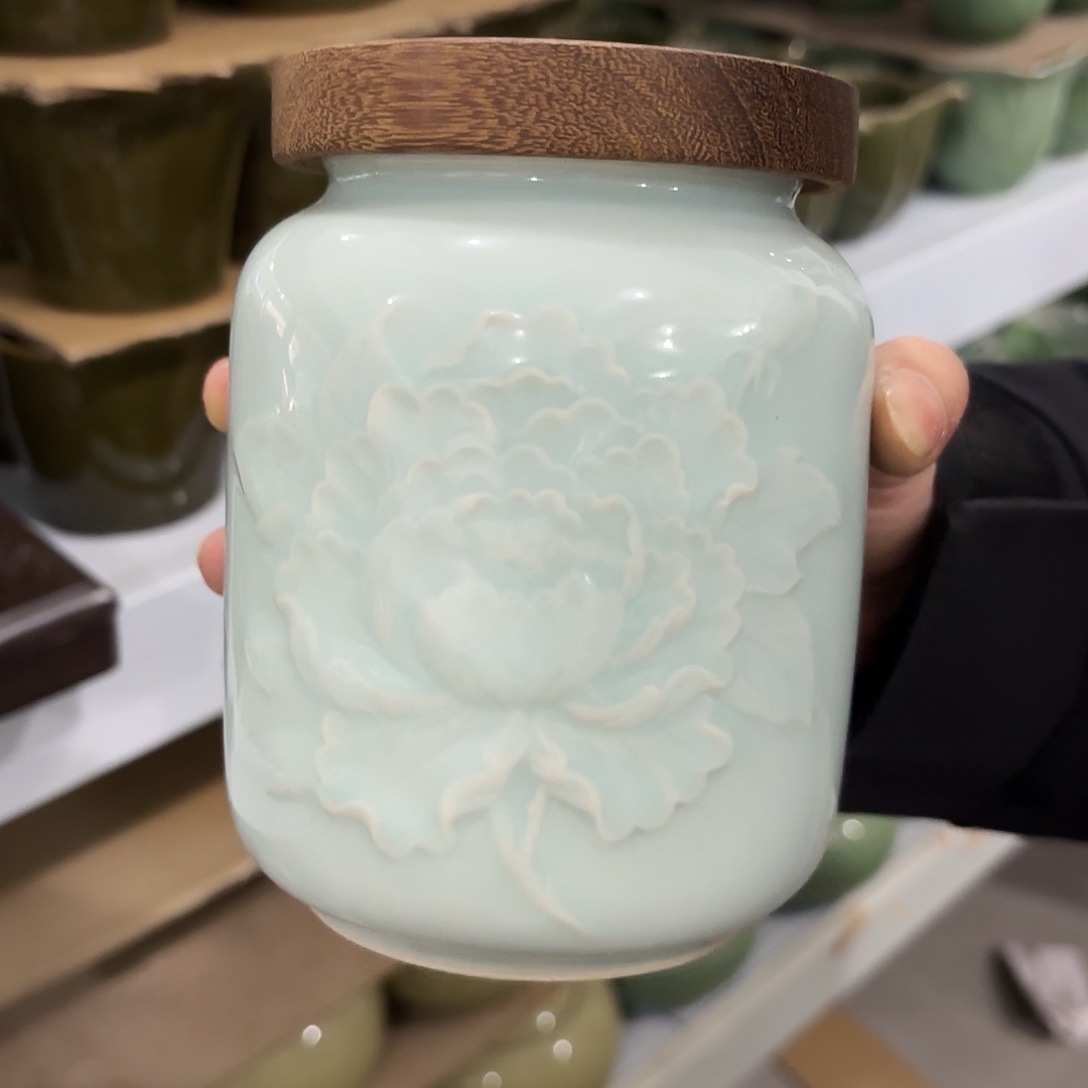 龙泉云间青瓷小米茶器