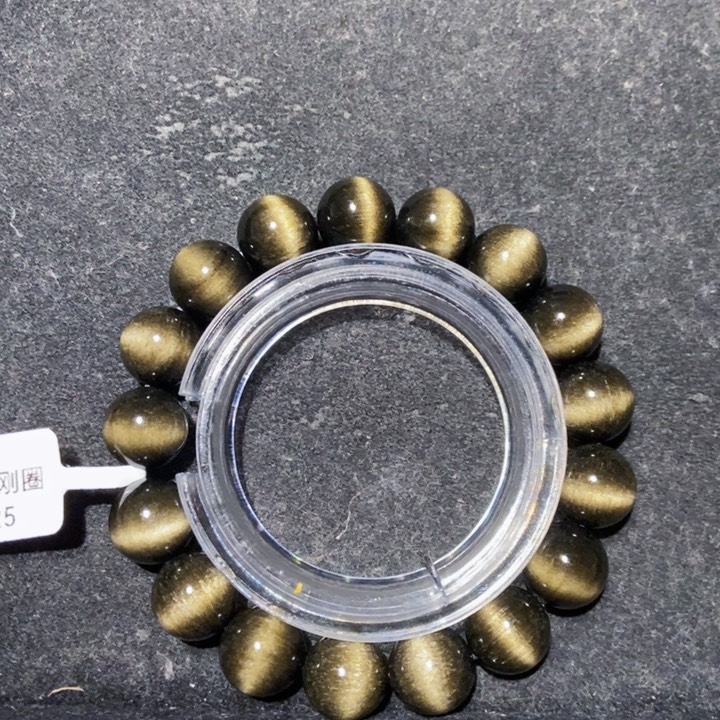 黑曜岩手链未镶嵌龙**妈