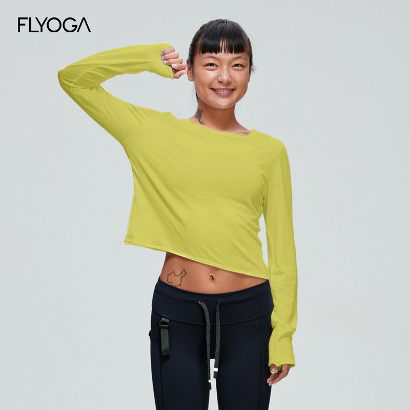 FLYOGA 飞蓝美利奴羊毛长袖透气排汗专业训练跑步51204