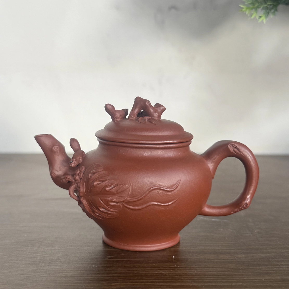 宜兴紫砂壶小容量小品迷你可心台湾回流松鼠葡萄报春100CC