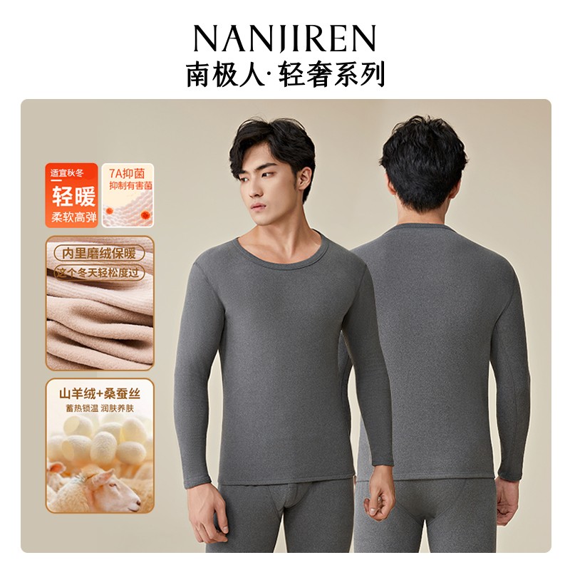 保暖内衣套装男冬季保暖衣中青年老年人修身秋裤