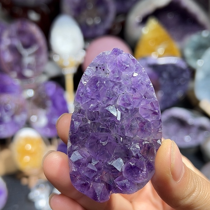 紫晶珠宝半成品未镶嵌