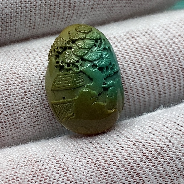 绿松石未镶嵌天然原矿 地大质检