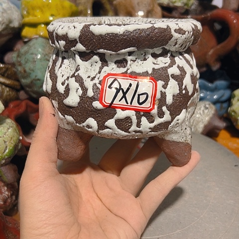 粗陶花盆手工花盆制作就这样