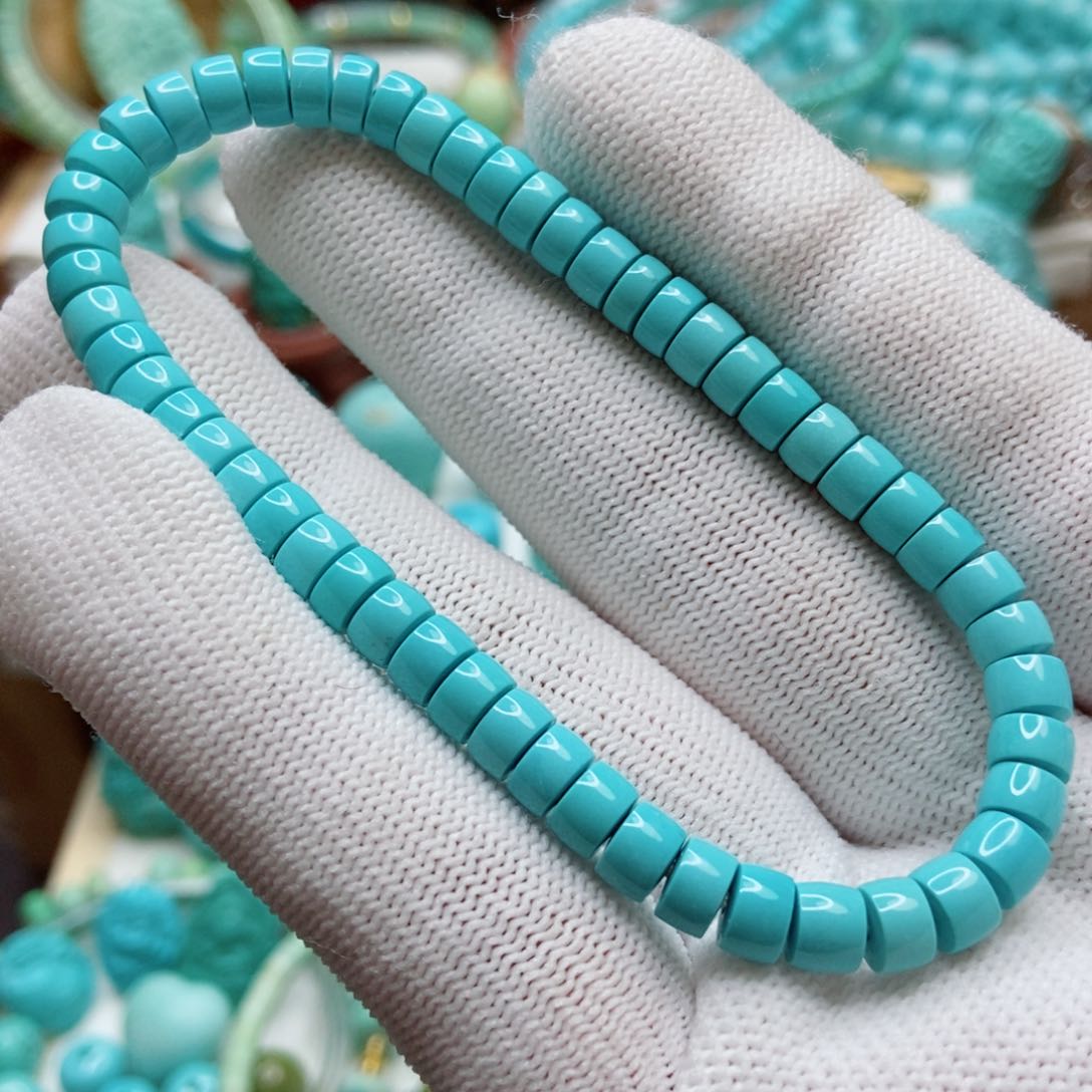 绿松石珠子未镶嵌