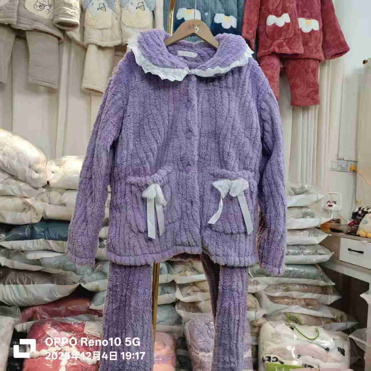 珊瑚绒睡衣家居服加厚女2025冬季可爱加绒睡衣保暖工厂断码特价