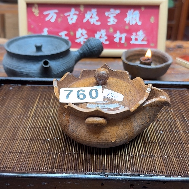 纯手工制作粗陶茶具