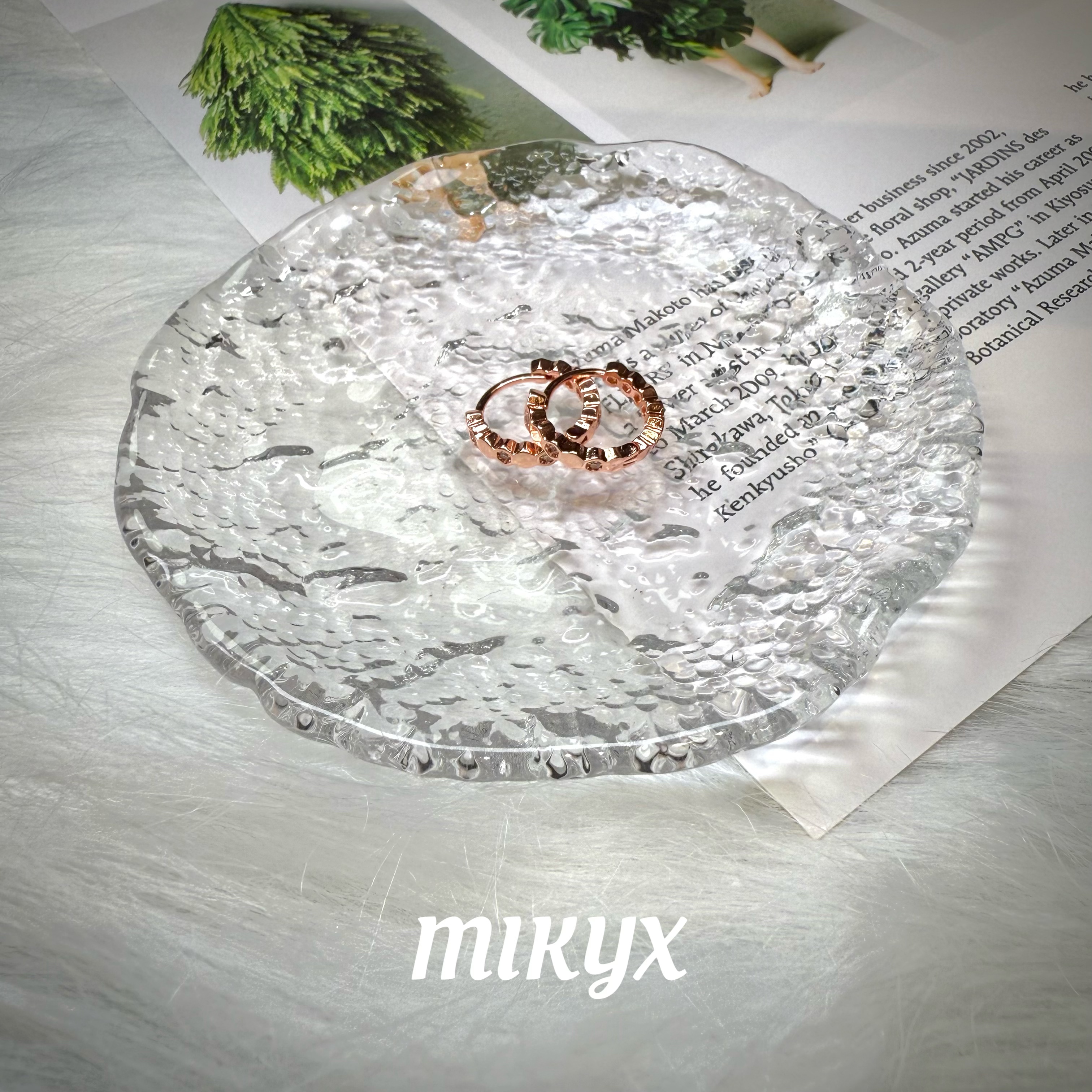 mikyx 铜合金合成锆石耳饰 玫瑰金色蜂巢耳环A064