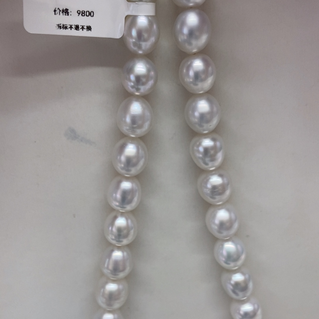 海水珍珠项链银S925镶嵌