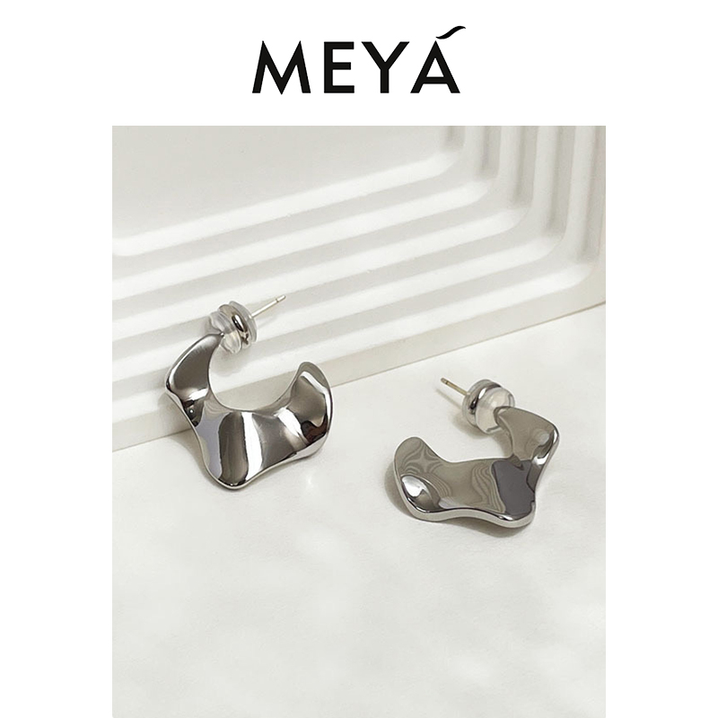 合金耳饰 【靖雅专属】女百搭小众ins见详情欧美简约耳环个性日韩