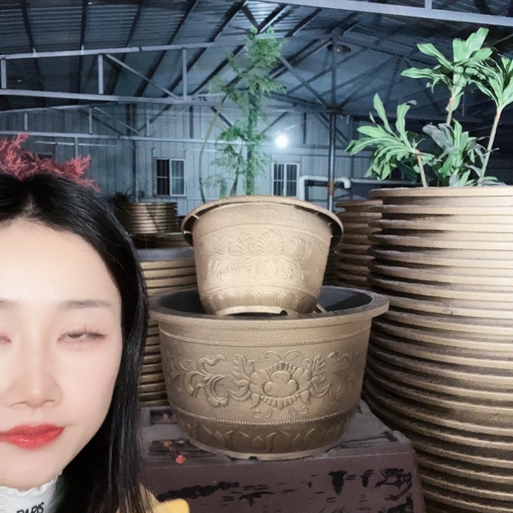 圆形50花盆100个有孔