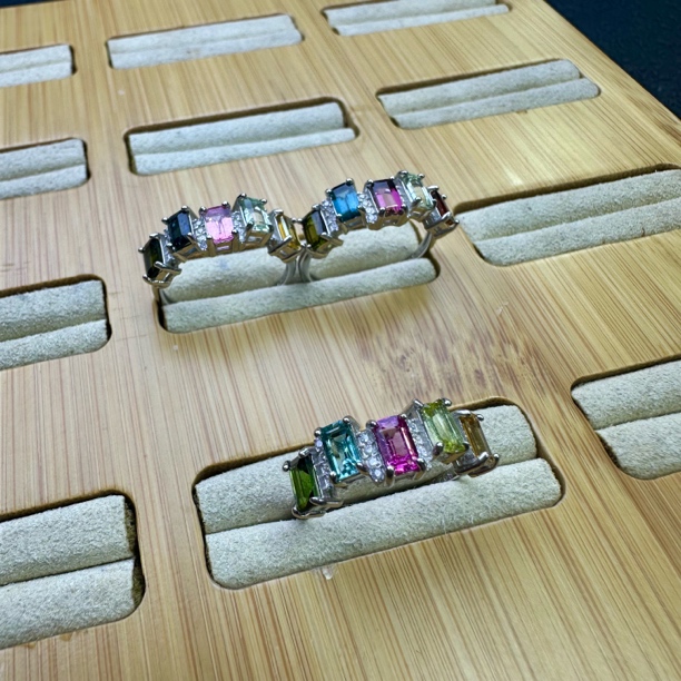 【小宝晶选】天然碧玺戒指 多样性发一件 988XBOS