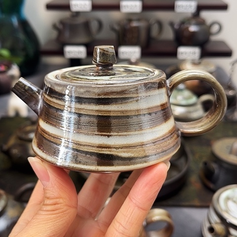 白***客茶盏景德柴烧茶具-纯手工茶具