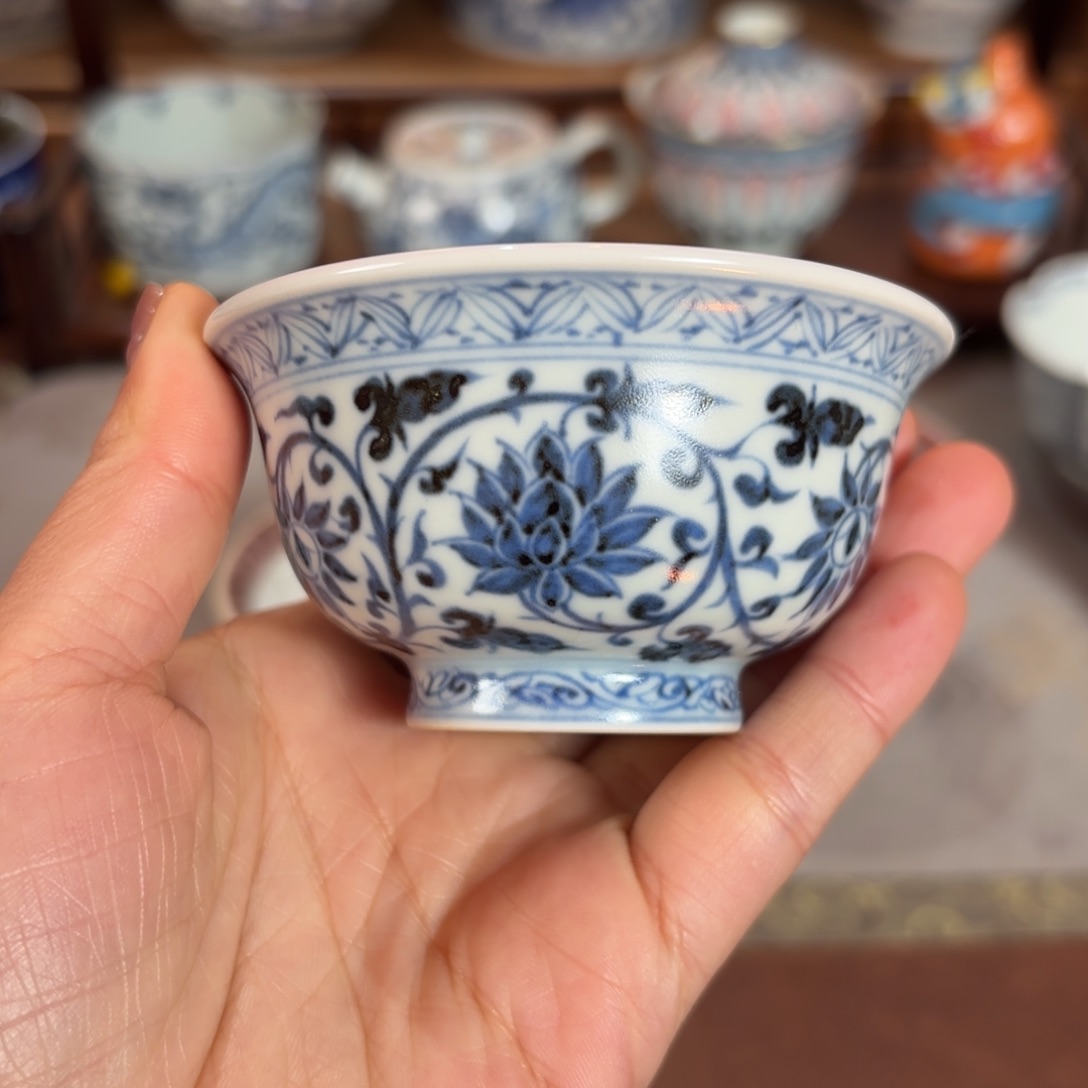 杯莲花压手博陵造物