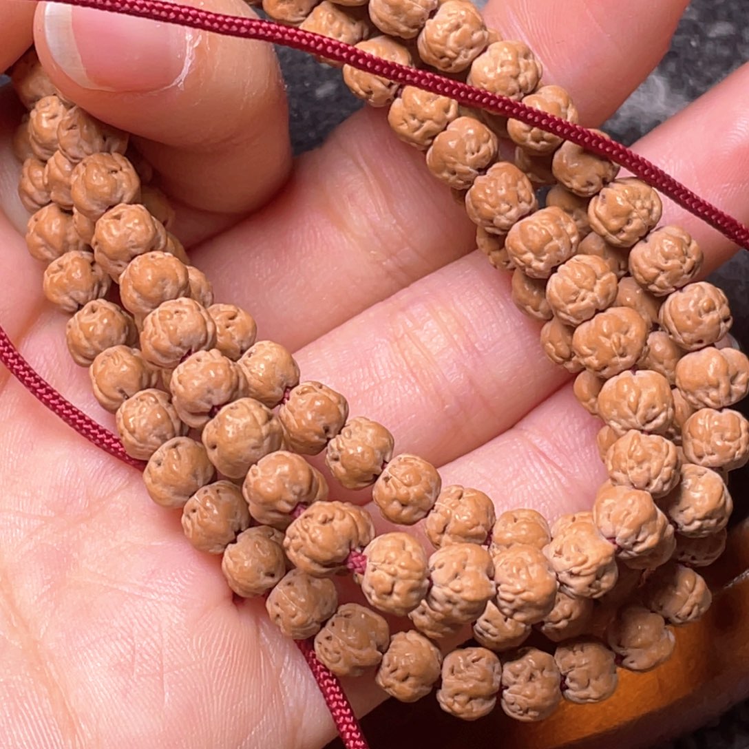 金刚菩提手串曹*定制收藏级佛手尺寸6.3