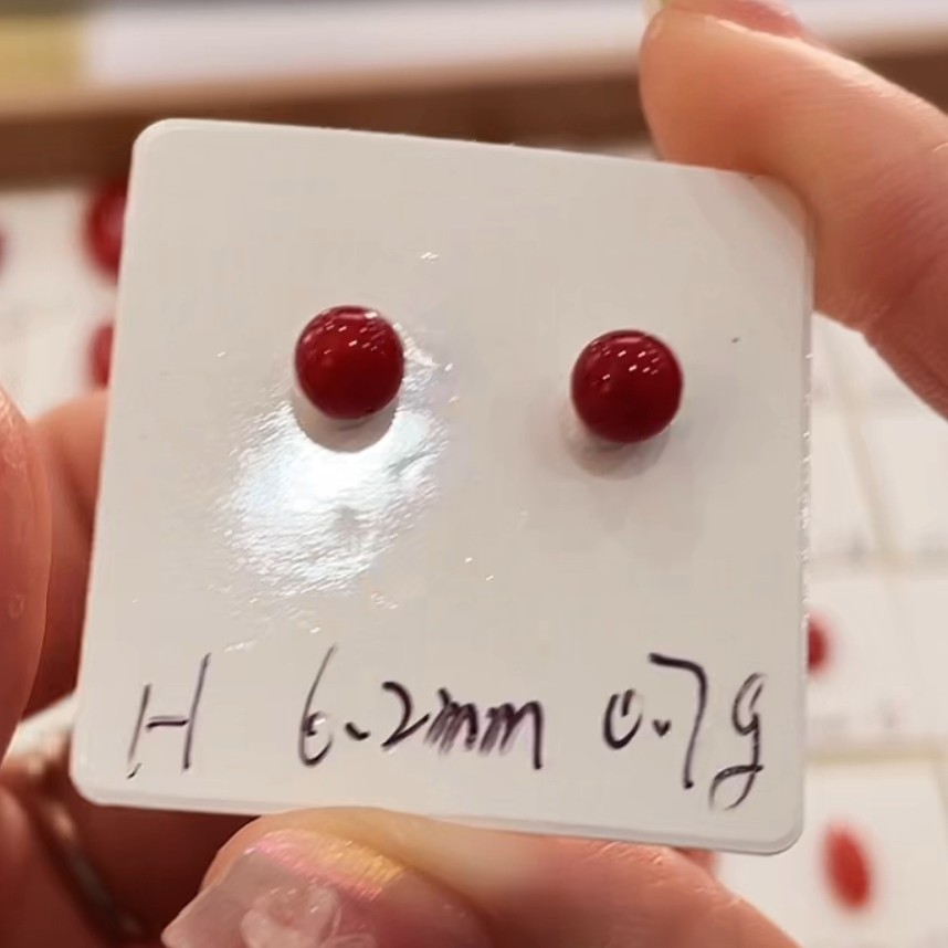 天然宝石红珊瑚圆珠