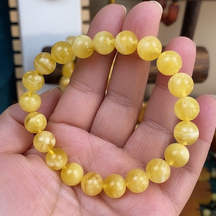 蜜蜡未镶嵌颈饰手串