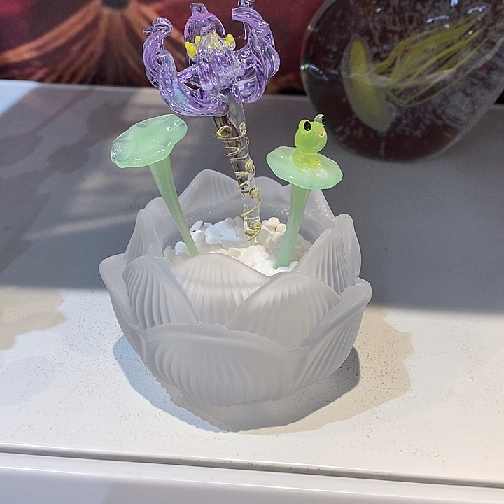 琉璃花朵有瑕疵，打磨4979799779