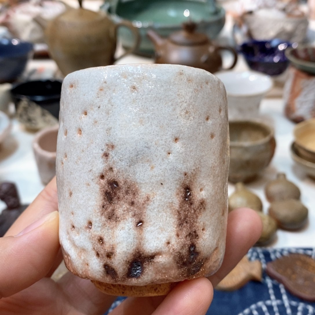 柴烧侘寂粗陶茶具