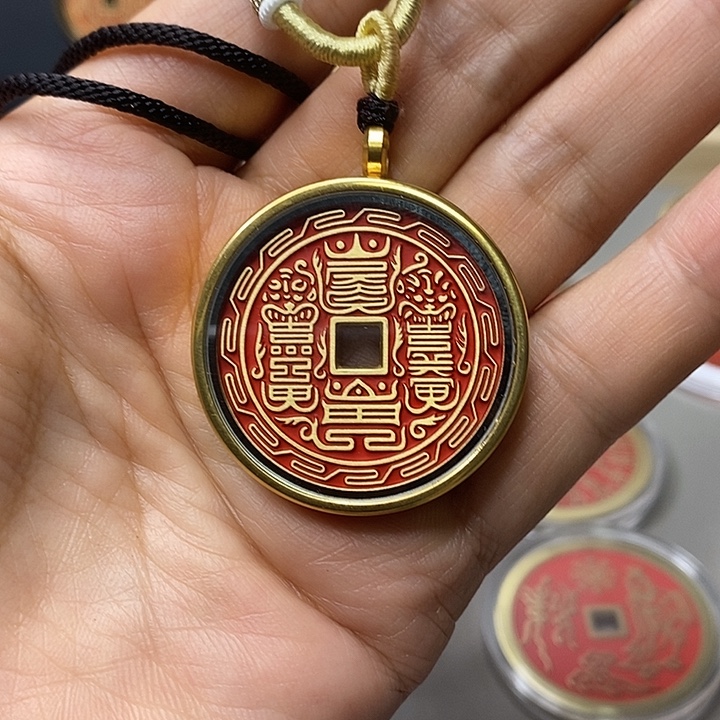 随***性铜现代仿制工艺文创铜币 