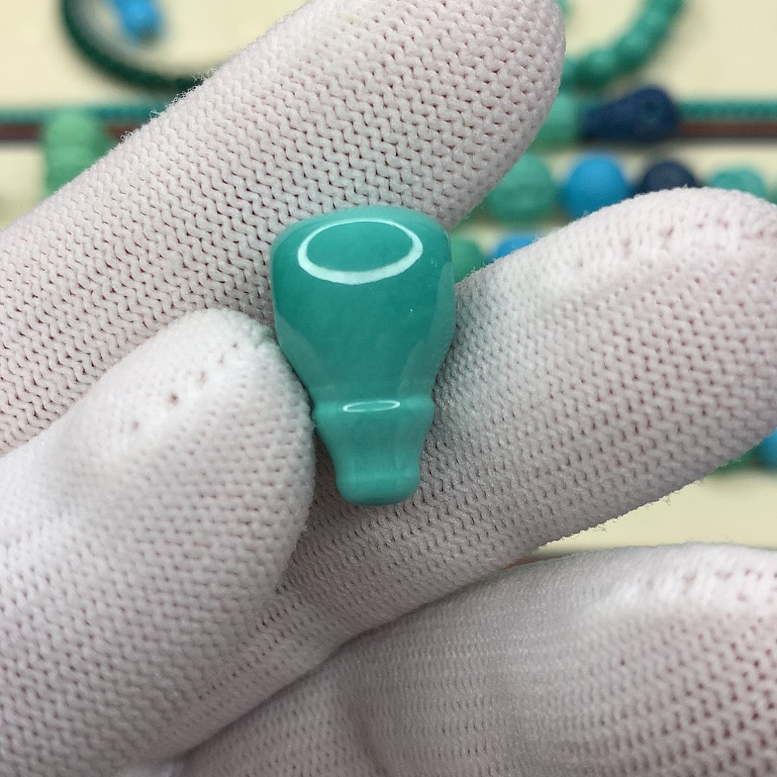 高瓷绿直切三通直径12.6